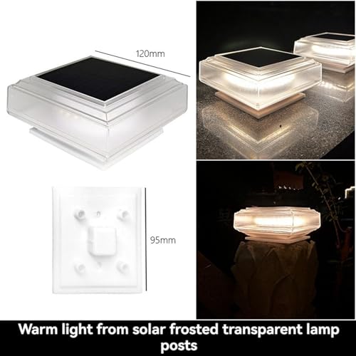 Lampe Solaire Extérieure Design pour Poteau et Balustrade