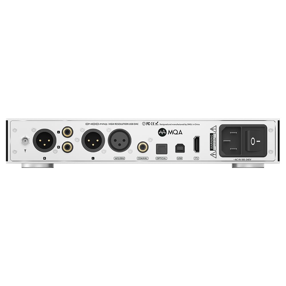 Decodificatore audio SMSL D400PRO MQA, chip AK4191 + AK4499EX, filtro digitale 7 modalità, DSD512, XMOS XU316, gli utenti possono aggiornare autonomamente il firmware (con telecomando)