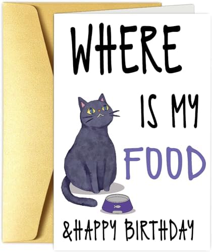 Prntable Brthday Card Funny Brthday Card Happy Brthday From Cat, - Etsy - View #7