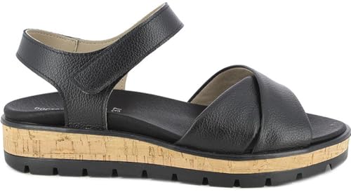 Doctor Cutillas Sandalias 37104 Piel autoadherente de la talla 38 en color NEGRO