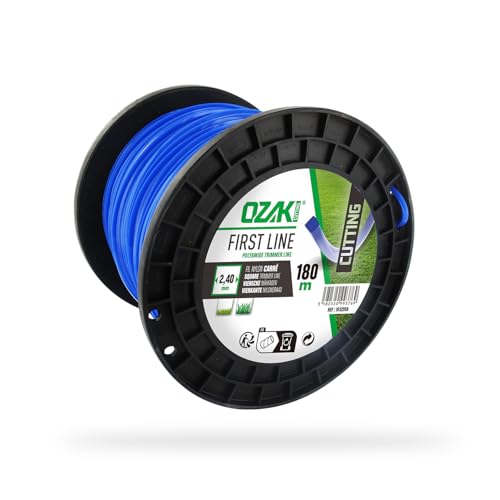 Greenstar 3844 Bobine fil nylon carré 2,4 mm x 180 m, Bleu