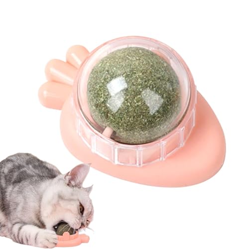 KJOET 猫のおもちゃ3個セット 猫 またたびボール 回転 薄荷ボール またたびトイ 壁 猫舐めおもちゃ プ またたび玉 マタタビ 玩具 おもちゃ 無添加 一人遊び ストレス解消 口臭予防無添加 360回転またたびトイ 舐める飴 猫咀嚼おもちゃ 歯のクリ