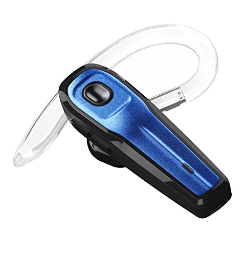 Bluetooth Headset, Hands Free Wireless Earpiece with Mute Switch and Noise Reduction Mic for Office/Business/Workout/Driver for iphone and Android Cell Phones