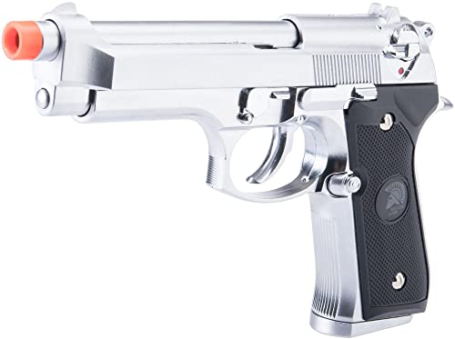 Evike Airsoft - Matrix Elite M9 Gas Blowback GBB Airsoft Pistol (Color: Silver)