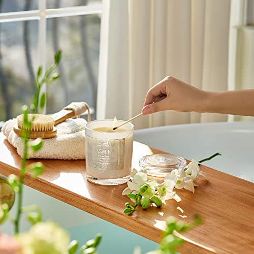 2 Pack Jasmine Candles For Home Scented, 23 Oz Aromatherapy Candles Gifts For Women Soy Wax Long Lasting Jar Candles For Mothers Day Gifts Birthday Mom Thanksgiving Day Present #TOP6