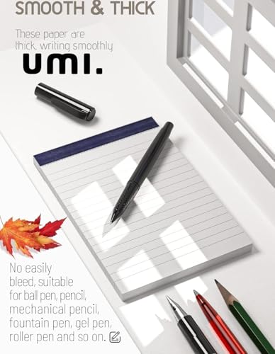 Image of Amazon Brand - Umi 10pc Pack A5 Size Small Ruled Notepads 21 x 14 cms,35 Sheets Each