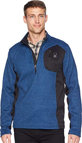 SPYDER Men’s Bandit Half-Zip Stryke Fleece Pullover Jacket for Winter Sports