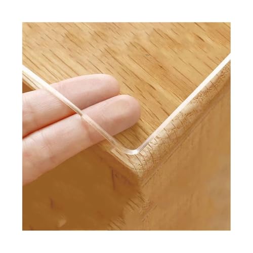 Nappe en plastique transparent protection de table rectangulaire transparente bureau - 2