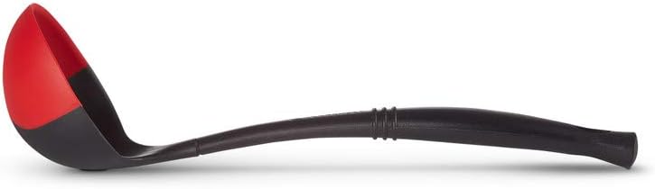 Le Creuset Professional Silicone Edge Ladle, Silicone/Nylon, Cerise, 93100400060008