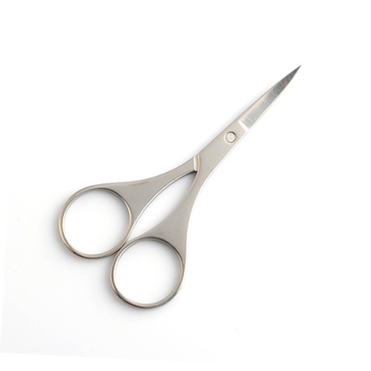 Tijeras de Acero Inoxidable Punta Redonda para Recortar Vello Nasal y Cejas Precisas