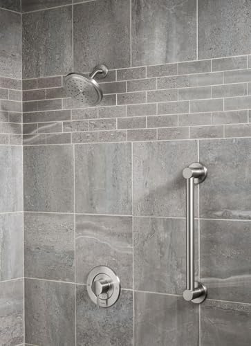 Moen YG0418BN Bathroom Safety 18-Inch Stainless Steel Modern Bathroom Grab Bar, Brushed Nickel - Thumbnail 6