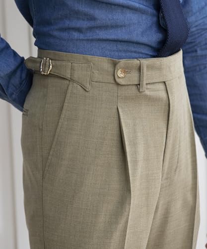 Men's Gurkha Naples Italian Old Money Style Dress Pants3