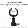 Norhogo 2 Pack mic clips for stands, Universal Microphone Clip Holder, Black Microphone Mic Clip Holder Comes with 5/8" Male to 3/8" Female Screw Adapter Suitable for Larger Handle Microphones #2
