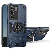 Compatible with Realme 14x 5G Case Cover,360°Rotating Mount Compatible with Realme V60 Pro RMX3953 / P3x 5G RMX3944 Shockproof Protective Cell Phone Case Blue