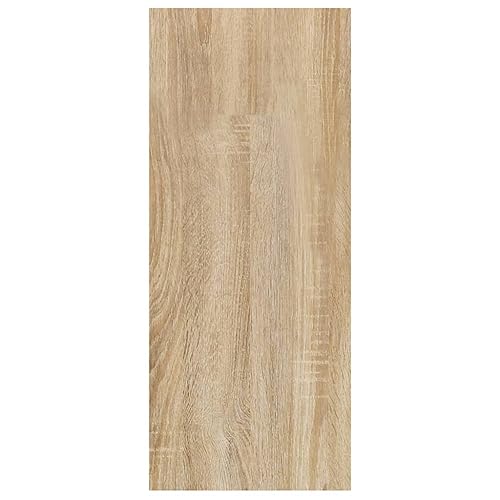 Estantería con espacio de almacenamiento independiente y baldas anchas de madera clara 7