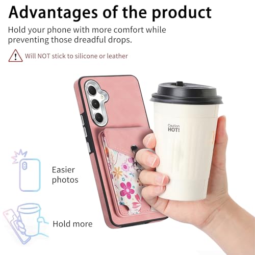 Coque motif fleur Samsung A55 5G pour visionnage mains libres - 7