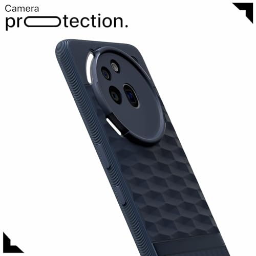 Image of Amazon Basics Back Cover for Nothing Phone 3a Pro 5G | Full Camera Protection | TPU Soft Flexible Shockproof Bumper Case(Blue)