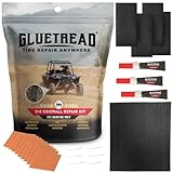 GlueTread SXS Tire Patch Kit - Off-Road Tire Sidewall Reinforcement Kit for UTVs - Durable Rubber Patches with Strong Bond - Easy Application, Fast Setting