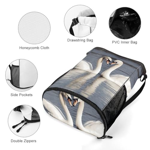 Bolsa de gimnasio con compartimento para zapatos para evitar suciedad 5