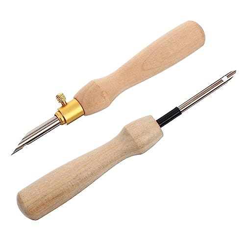 Beatifufu 2pcs Punch Needle Embroidery Set for Adults Boys and Girls DIY Art Craft Sewing Needle Embroidery Pen