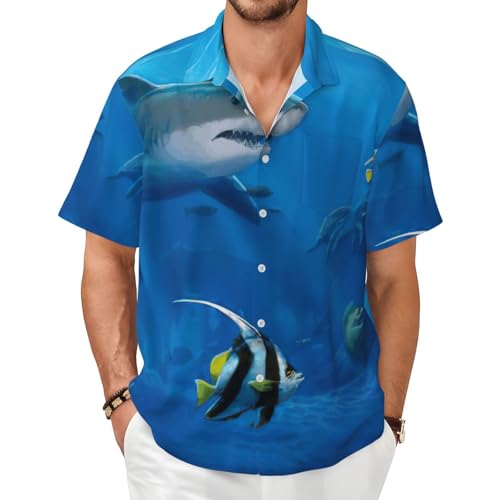 Chemise hawaïenne sous-marine légère pour éviter la chaleur en été
