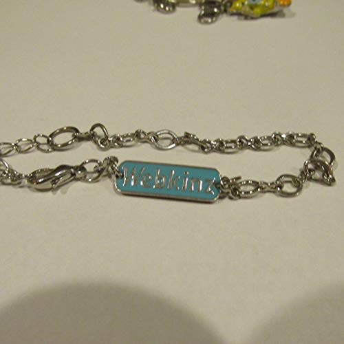 Webkinz Silver Tone Charm Bracelet with Feature Code New