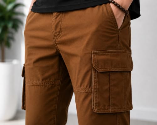 Image of Tagas Men Plus Flap Pocket Side Drawstring Waist Cargo Pants || Trousers Casual Pant || Cargo Pant || Jeans Pant || Track Pant for man ||MC-8