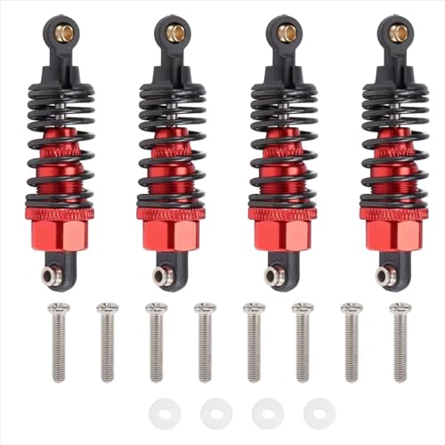 RC�J�[�I�C���V���b�N�A�u�\�[�o�[ For Tamiya For TT01 For TT02 1/10 RC�J�[�A�b�v�O���[�h�p�[�c 4�� �A���~���� �V���b�N�A�u�\�[�o�[ �_���p�[�Z�b�g