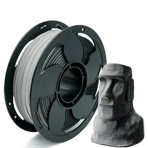 Image of Matte Dual Color Grey Black PLA 1.75mm 1kg 600mm /s 3D Printer Filament Gray
