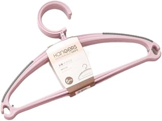 10pcs Clothes Hangers Flexible Rack Plastic Clothing Display Children Hangers Unmarked Kids Coat Hanger Organizer(Pink)