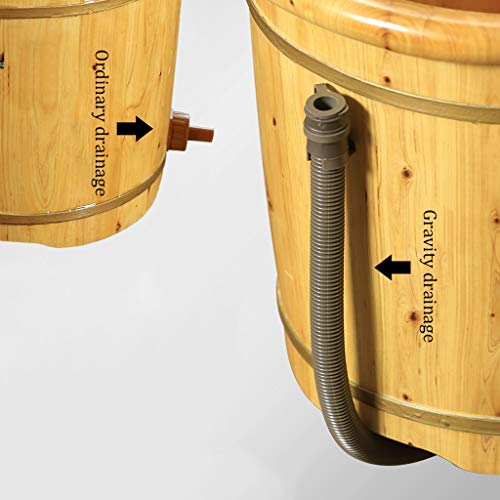 Masajeador de pies spa con barril de madera 42x31.5x40cm miniatura 6