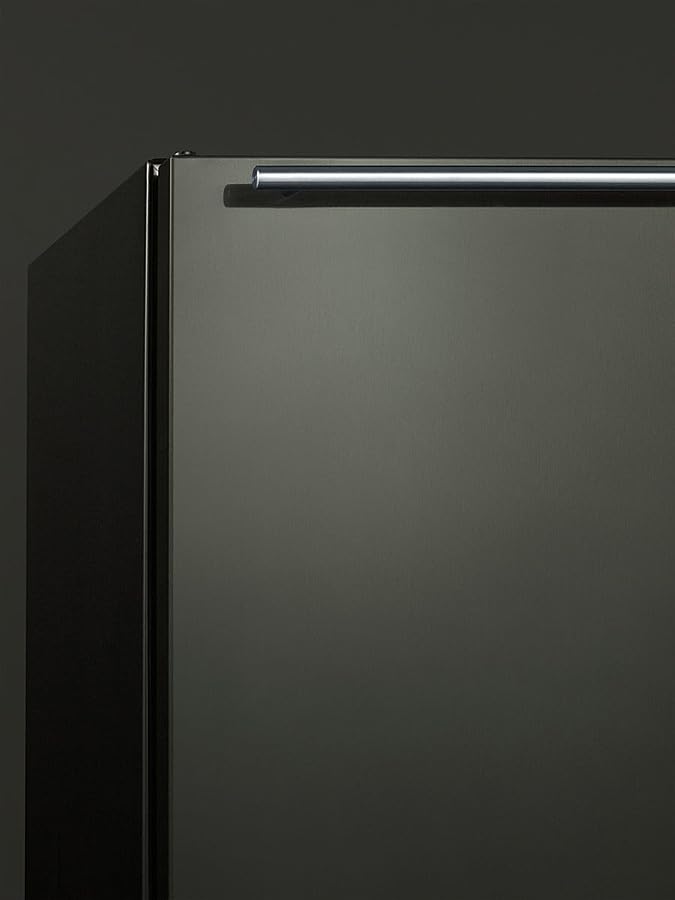 Summit 24" Refrigerator - Freezer, Peak24 Undercounter Fridge, ADA Compliant, 5.1 Cu.Ft. Capacity, Black Stainless Steel - Ct663bkbikshhada on Fridge.com - View 5