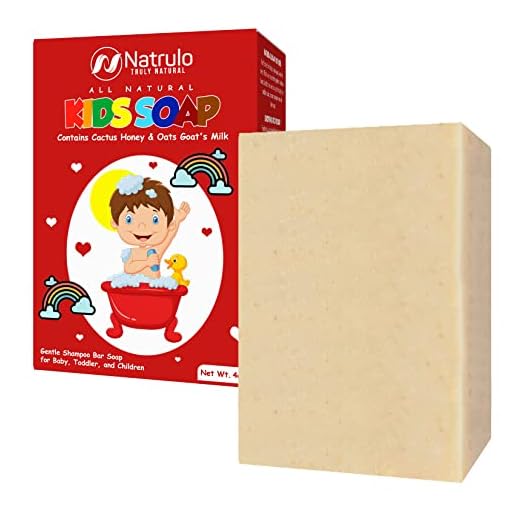 Cactus Honey & Oats Goat's Milk Kid's Soap, 4oz Wash Bar – Natural Oatmeal Soaps for Children, Toddler, Baby – Gentle Shampoo Bar Soap, Face Cleanser, Body Wash for Itchy Skin, Eczema, Rash, Sunburn