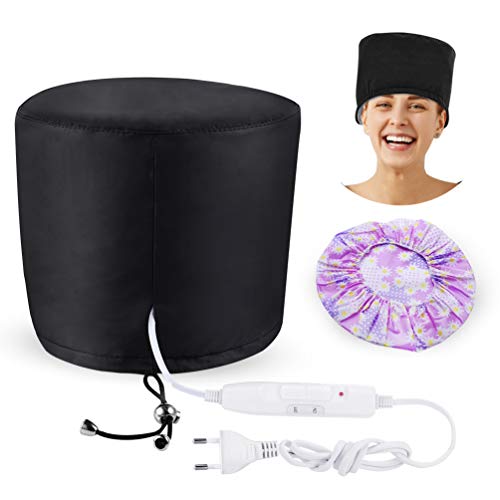 Neuf Casques Chauffant Cheveux Noir,2020 PRETTY SEE Coiffeur Bonnet pour soins capillaires SPA à domicile