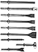 NEW 9Pieces Pneumatic Chisel Tool Air Hammer Punch Chipping Bits Set