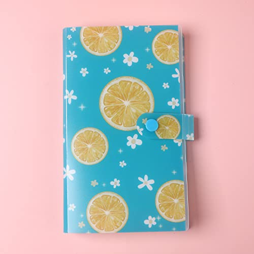 120 Slots Nail Art Sticker Storage Book Lemon Design Nail Art Decals Collecting Album Nail Stickers Empty Display Holder Binder Book Plastic Diy Nail Art Design Tools For Nail Art Sticker #TOP13