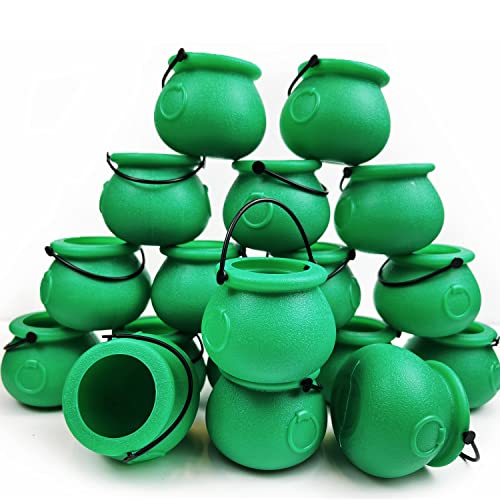 GiftExpress 24pc Mini Green Cauldrons for St Patrick's Day Decoration, St Patrick Cauldrons, Novelty Candy Holder Pot of Gold (24) by GiftExpress - Used condition - US$18.10