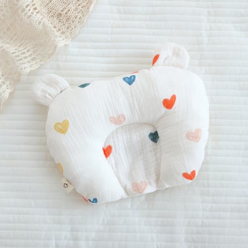 Générique Coussin Bebe Tete Plate, Oreiller pour Enfant, Oreiller pour Nouveau-né, oreillers Respirant pour Enfant déformable, adapté aux Nouveau-nés de...