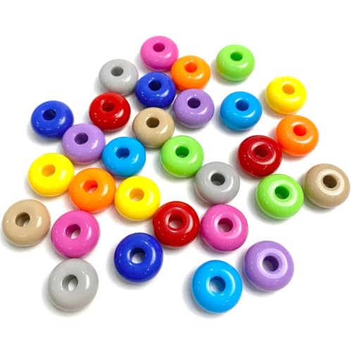 Image of Colored bead Charm for Bogg Bag accessories, Handmade Decoration accessories for Simply Southern Tote, Cute Decorative for Beach Bag Bogg(50pcs)
