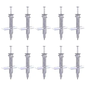 10-Piece Heavy Duty Self-Drilling Drywall Anchor and Toggle Bolt Kit