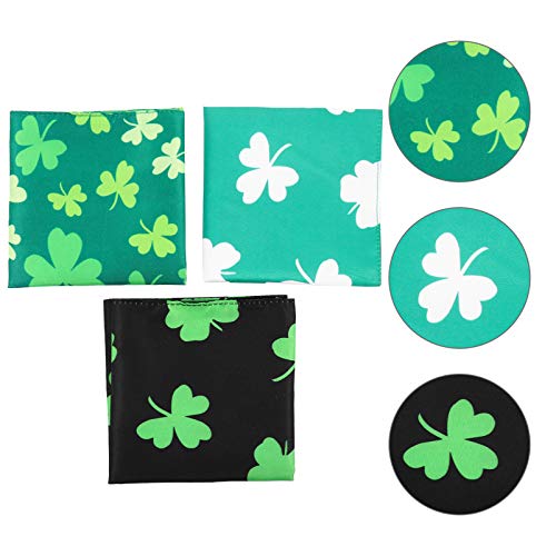 ULTECHNOVO 3Pcs St. Patricks Day Cat Bandanas Cachecol Cachecol Cachecol Cachecol