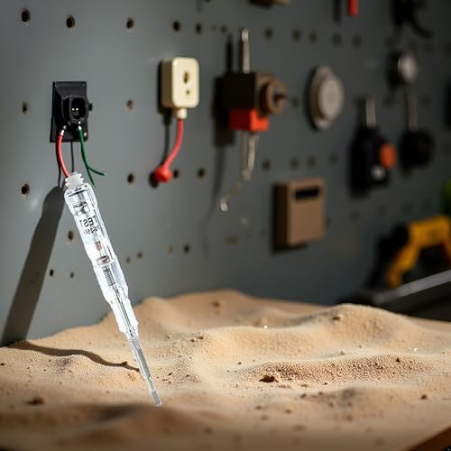 Image of Responsive Electrical Tester Pen, 70-250V Portable Waterproof Electrical Tester Pen with LED Color Light, Non-Contact AC Voltage Tester Pen Voltage Testers,Capacitance and Resistance Meters,Testers