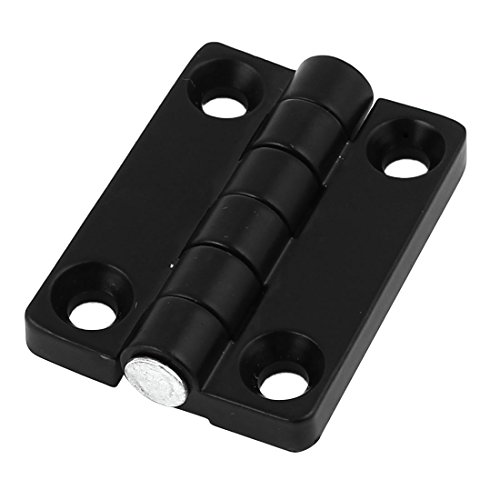 Aexit Cabinet Door Clothes Hangers Ball Bearing Butt Reinforced Metal Hinges Children's Clothes Hangers 50x40mm Black