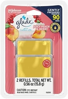 Gel Air Freshener, 2 Count Refills, Juicy Peach & Berry, 0.56 oz