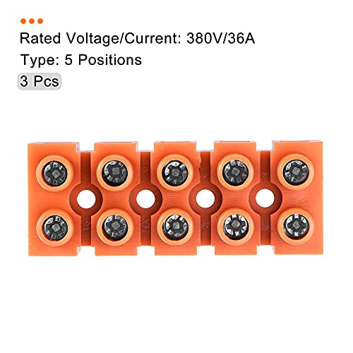 Bornier électrique 5 positions MECCANIXITY 600V pour la distribution des câbles