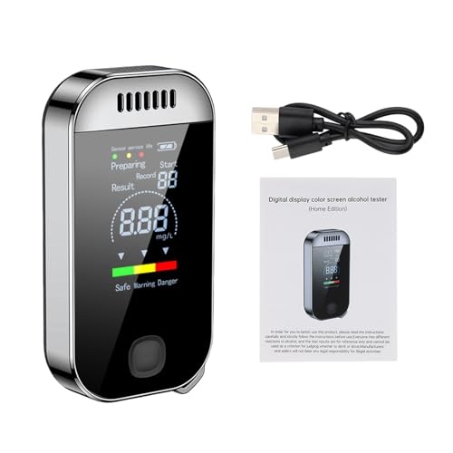 Tester de alcohol | 2.3 pulgadas Professional-Breathalyzer | Bolenistas portátiles | Pruebe los alcoholes con pantalla LCD digital, precisión de calificación Ballenezadores personales para uso profesi