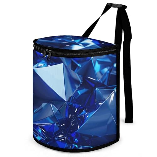 Poubelle de voiture haut de gamme texture cristal brillante imprimée chic