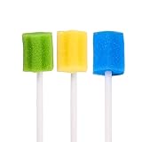 Einweg Mundpflege Schwamm, 100 Stück Mundschwämme, Mundpflegetupfer Wattestäbchen, Mundpflege Schwamm Tupfer, für Reinigung in Zahnkliniken, Geeignet für Ältere Menschen, Säuglinge