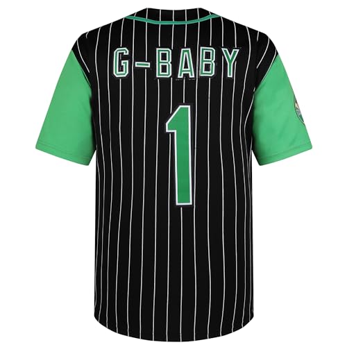 Jersey de béisbol G-Baby Jarius Evans Hardball #1 para Hombre talla XL color negro miniatura 2