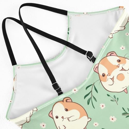 Image of Girls Swimsuit Little Cute Cat and Ice Cream One Piece Swimwear